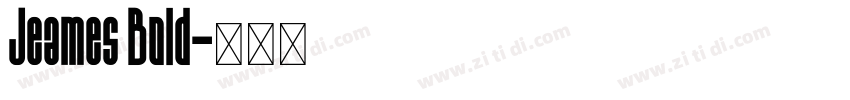 Jeames Bold字体转换